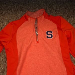quarter zip Syracuse hoodie